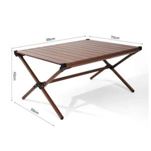 Dark brown outdoor small table（深棕色户外小桌子）